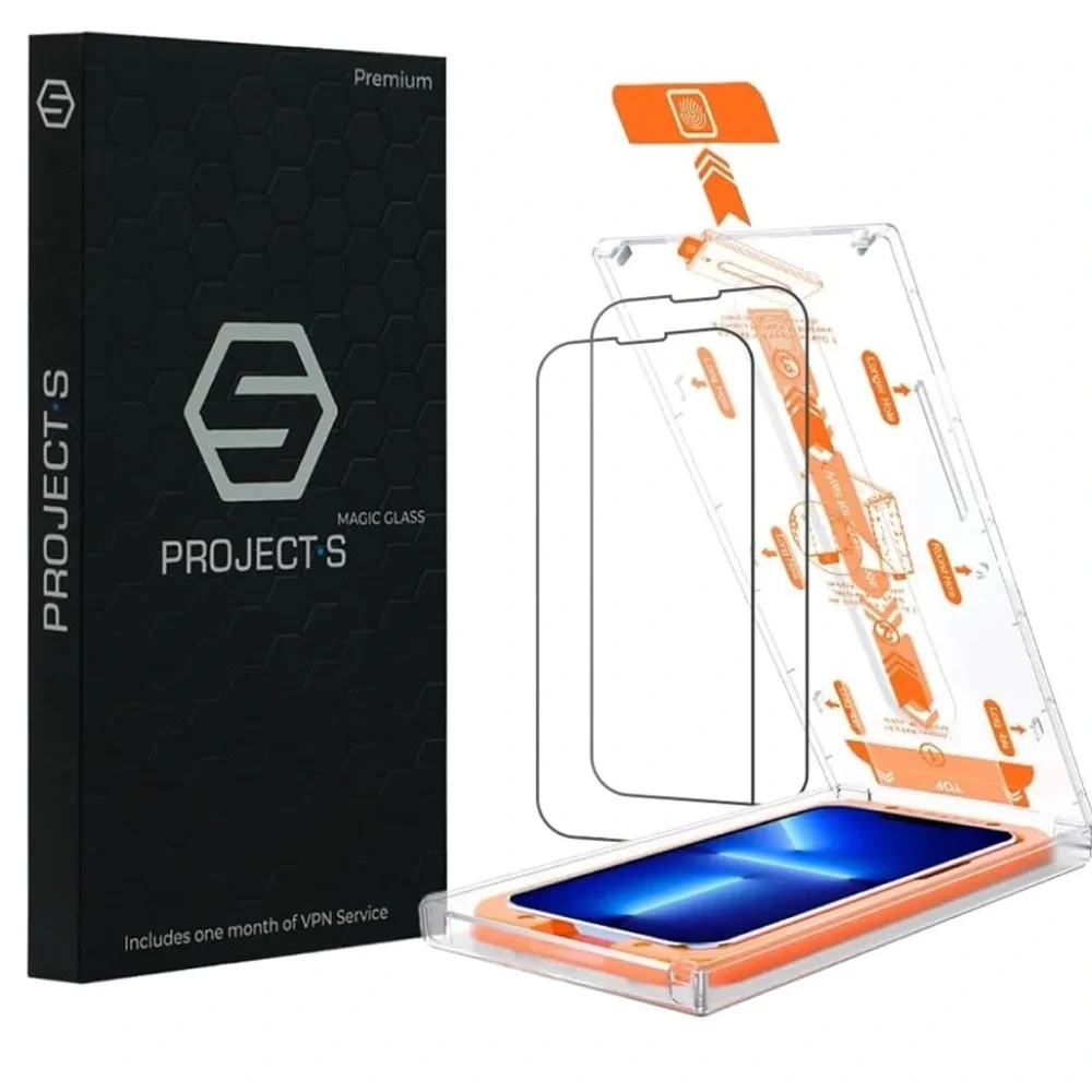 PROJECT•S - 2 Pc Clear Screen Protectors For IPhone 14 Pro Max Or 13 Mini